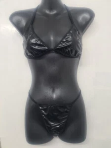 Ladies PVC Bikini Set - Picture 1 of 6