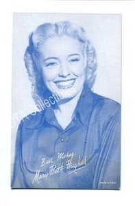 MARY BETH HUGHES-ARCADE CARD-1950 G/VG