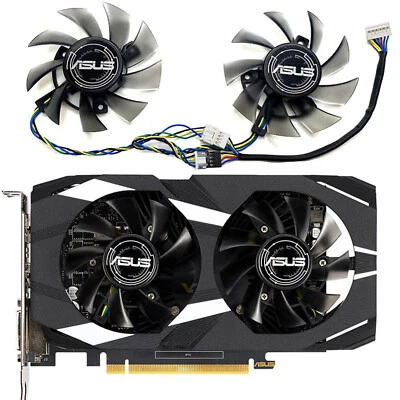 For ASUS GTX1650 1660ti DUAL Graphics Card Cooling Fan & Cooler Shell FD8015U12S - Image 1 of 4