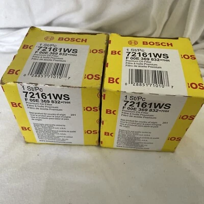 2 Pk Bosch 72161WS Oil Filters X2 - Image 1 of 4