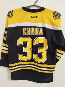 Sz S/M kids Boston Bruins hockey jersey NHL Zdeno Chara Reebok shirt 2012 - Picture 1 of 18
