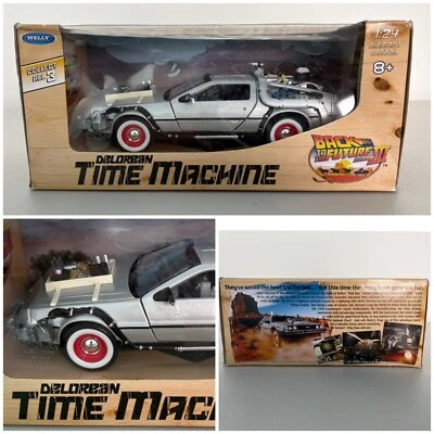 Welly De Lorean DMC 12 Time Machine - Back To The Future III 1/24 Read Descripti - Image 1 of 4