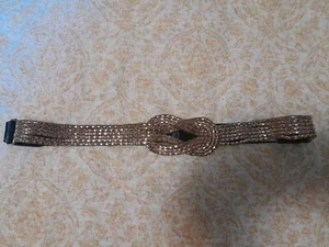 Bebe Gold Tone Stretch Belt - Picture 1 of 5