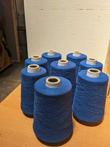 Bio Baumwollmischung superfein Stretchgarn Lapisblau - Bild 1 von 3