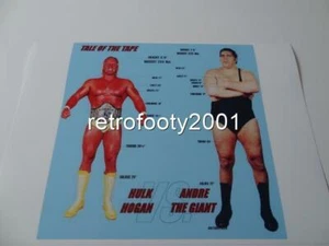 WRESTLEMANIA III 3 1987 ANDRE THE GIANT v HULK HOGAN A4 PRINT - Picture 1 of 1