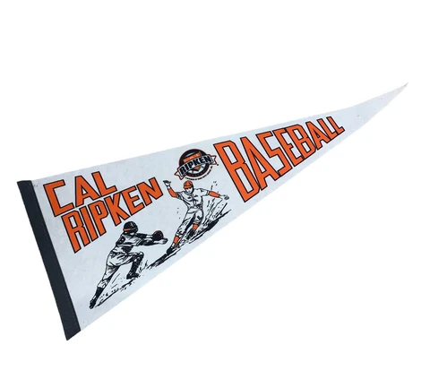 Vintage Cal Ripken Baseball Baltimore Orioles Pennant 29”X 12” Rare Cover