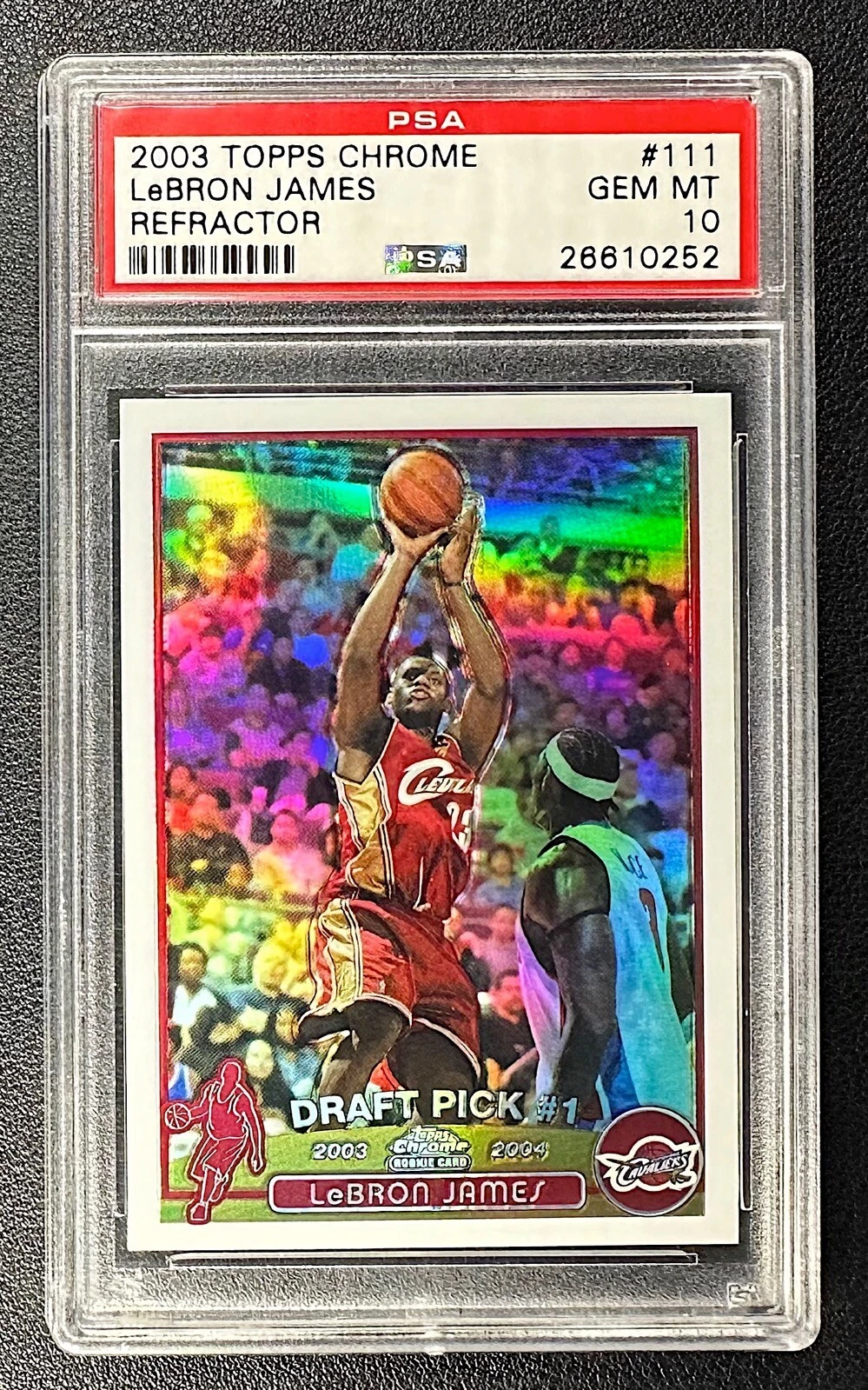 topps chrome lebron psa 10