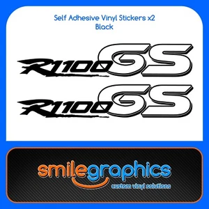 BMW R1100GS Tank Decals. Black Stickers - Other colours available - Foto 1 di 1