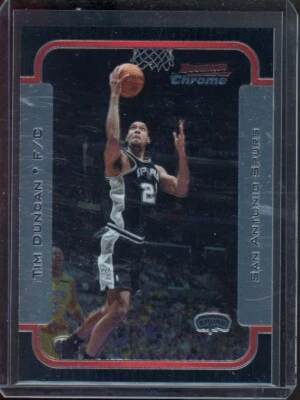 2003-04 Bowman cromo Tim Duncan #40 San Antonio Spurs Foto 1 de 2