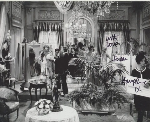 Susan Hampshire In Person signed photo - Monte Carlo or Bust! - A525 Cover