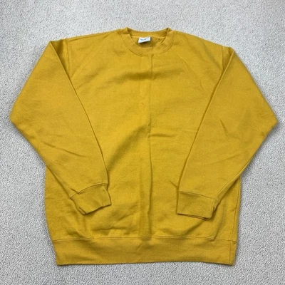 Sudadera Tejida Pullover Republic Blues Para Hombre 2XL Amarilla Manga Larga Cuello Redondo Foto 1 de 4