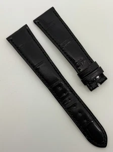 Patek Philippe 20mm x 16mm Shiny Black Alligator Watch Strap B C43 Authentic OEM - Picture 1 of 7