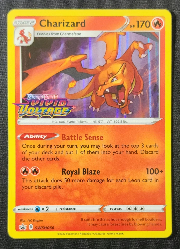 Charizard - (Prerelease) SWSH066 SWSH: Sword & Shield Promo Cards Holo - Image 1 of 4