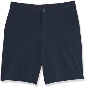 Boys' School Uniform Flat Front Khaki Shorts, Moisture Wicking Performance Fa... - Picture 1 of 1