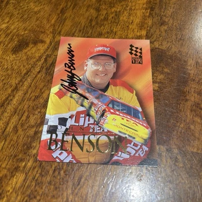 Johnny Benson 1995 PRESS PASS VIP PACK PULLED autographed LIPTON CHAMP card - Image 1 of 4