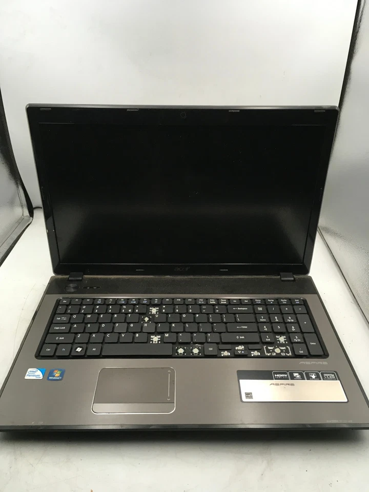 ACER ASPIRE 7741Z - FOR PARTS/REPAIR - INTEL PENTIUM P6000 - 1GB RAM - READ - BB - Image 1 of 4