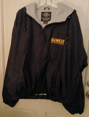 DeWalt Men's Black Hooded Full Zip Jacket Sz XL EUC!!! - Image 1 of 4