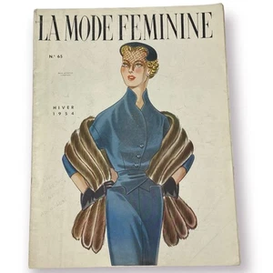 La Mode Feminine, Hiver (Winter 1954) Fashion Magazine - Picture 1 of 7