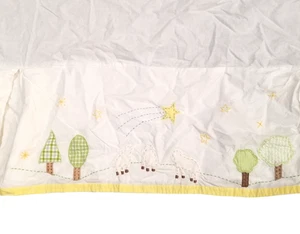 Pottery Barn Kinder Kinderbett Baby Kinderzimmer Bettwäsche weiß Krippenrock Lamm Sterne - Bild 1 von 9