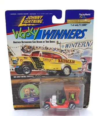 Johnny Lightning 1/64 Scale 301-02 - Wacky Winners Draggin' Dragon - B. Pink - Image 1 of 4