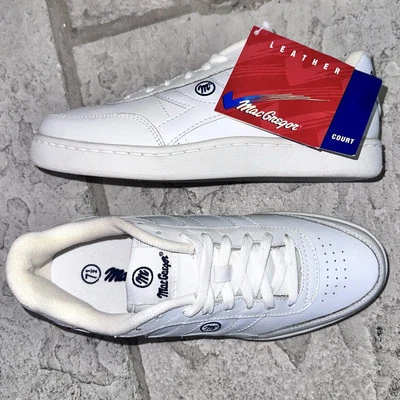 Nuevo MacGregor Court Tenis/Pickleball Cuero Blanco Zapatos 7.5 Para Hombres Foto 1 de 4
