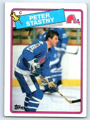 1988-89 Topps #22 Peter Stastny Quebec Nordiques - Image 1 of 2