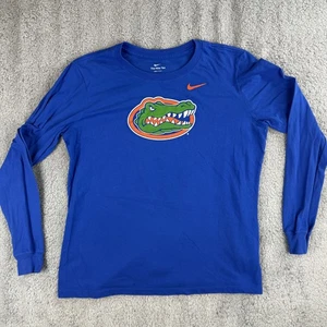 Camisa Florida Gators Para Hombres Grande Azul NCAA Fútbol Nike Dri Fit Camiseta Manga Larga - Imagen 1 de 8