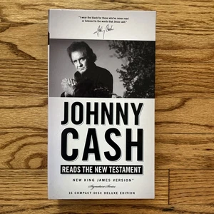 Johnny Cash Reads the New Testament New King James Version Deluxe Edition 16 CD - Picture 1 of 5