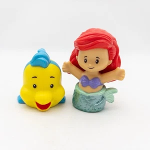 Little People Disney Prinzessin Arielle & Flunder Figuren Set Fisher Price Meerjungfrau - Bild 1 von 7