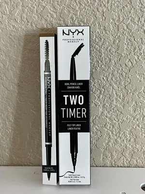 NYX Two Timer Eyeliner and Micro Brow Pencil Bundle - Image 1 of 3