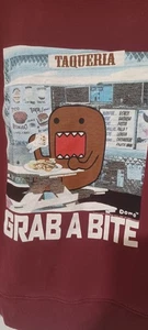 Vintage Nerd Domo Kun Grab A Bite Graphic Sweatshirt Y2K Size Sz S Anime - Picture 1 of 4