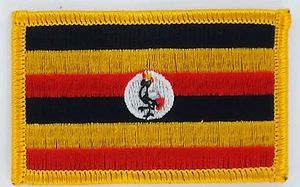 PARCHE Parche BANDERAS bandera bandera de Uganda bandera 7x4.5cm - Imagen 1 de 1