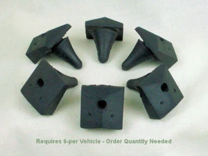 1956-57 Lincoln Premiere Capri NEW Hood Rubber Guides Set of 6 FREE SHIPPING - Bild 1 von 1