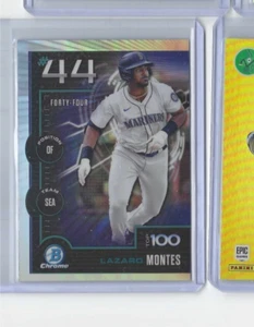 2025 Bowman Scout Top 100 Lazaro Montes #BTP-44 Mariners - Picture 1 of 2