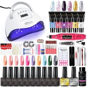 Gel Nail Art Kits - 120W/6w Nail LED Lamp Manicure Tools Accessories 1set Lots - Picture 1 of 20