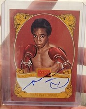 2014 Panini Golden Age Sugar Ray Leonard Historic Signatures Boxing Auto