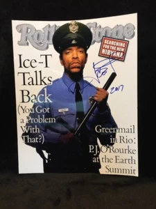 Rolling Stones Ice T rivista firmata 11x14 foto autografo - Foto 1 di 2