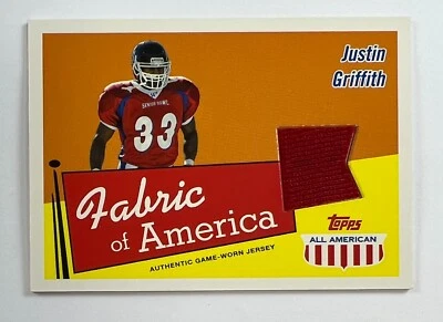 2003 Topps Justin Griffith Fabric of America Relic MAR3 - Image 1 of 2