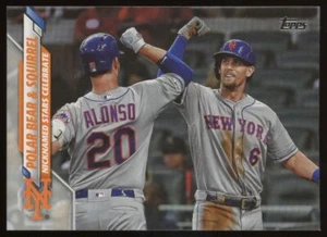 2020 TOPPS UPDATE #U-290 POLAR BEAR & SQUIRREL (PETE ALONSO/JEFF MCNEIL) - Picture 1 of 2