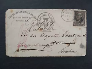 New York: NY City 1881 Sugar House Cover to Matanzas, Great Dead Letter Markings - Bild 1 von 2