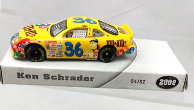 Hot Wheels Racing 1:24 Scale M&M's #36 Ken Schrader Pontiac NASCAR 2002 open pac - Image 1 of 4