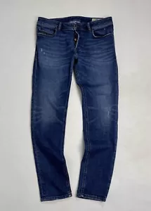 DIESEL SLEENKER Slim Skinny Blue Denim Stretch Pants Jeans Sz W33 L 30 - Picture 1 of 12