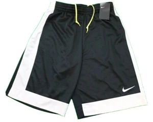 Men's Black White Volt Nike Athletic Shorts Size Medium M 100% Polyester - Picture 1 of 5