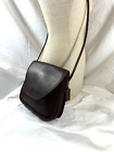 Genuine vintage COACH Lindsay brown leather shoulder bag purse crossbody flap