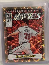 2023 Panini Donruss Marvels #M6 Greg Maddux   Gold 285/999 ATLANTA BRAVES HOF