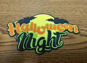 Halloween Nacht Scrapbooking geschichtet gestanzt - Bild 1 von 1