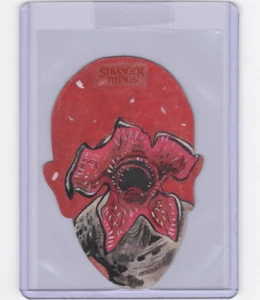 STRANGER THINGS BIENVENIDO/BOCETO DEMOGORGON INVERTIDO/ARTISTA D. COBURN-JAMES 1/1 - Imagen 1 de 2