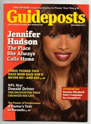 Guideposts Magazine November 2013 Jennifer Hudson Elizabeth Dole Donald Driver - Image 1 of 4