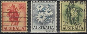 Australien, 1959, gest., Blumen, MiNr 298-300 - Bild 1 von 1