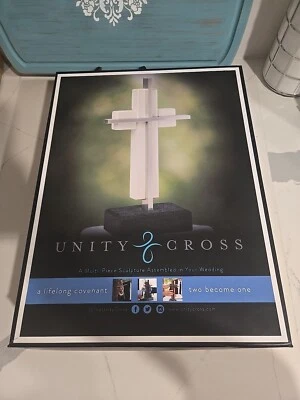 Verdadera Unidad Blanca Cruz Boda Cruz Centro de Mesa Cristiano Recién Bodas. Foto 1 de 4